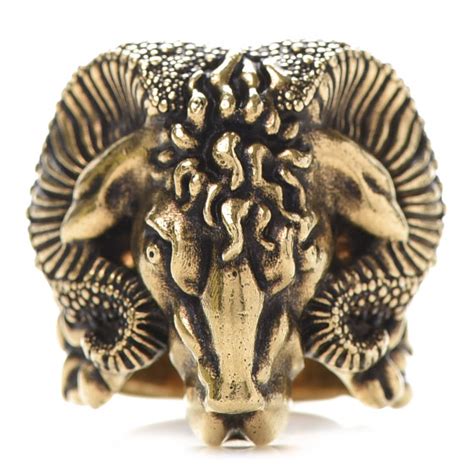 aries gucci ring|Gucci Zodiac Aries Ram Ring .